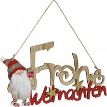 Houten Letters Merry Christmas Raamdecoratie Kabouter 2st