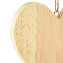 Artikel Houten harten om op te hangen Decoratieve harten voor knutselen 15x15cm 4st