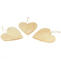 Artikel Houten harten voor het beschilderen van decoratieve hangers hart naturel 20x20cm 3st