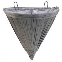 Hangpot grijs Bloempot voor hanglamp 30×17cm