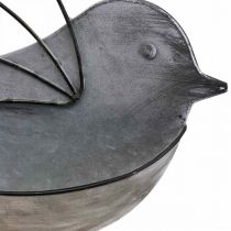 Hangpot metalen vogel wand bloempot om op te hangen 34×22cm