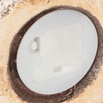 Artikel Rustiek keramisch huisje met heldere ledverlichting, ideaal als sfeervolle tafeldecoratie, 15 cm, 2 stuks