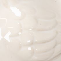 Artikel Kippenfiguurtje, glanzend geglazuurd, voor moderne woondecoratie, 17 cm, 2 stuks