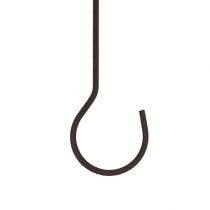 Haak bruin L 25cm 12st
