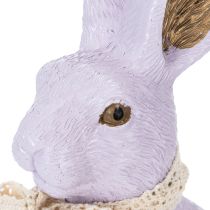 Artikel Decoratief paashaasje met strik voor een stijlvolle paasdecoratie in huis, 27 cm