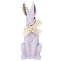 Artikel Decoratief paashaasje met strik voor een stijlvolle paasdecoratie in huis, 27 cm