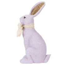 Artikel Decoratief paashaasje met strik voor een stijlvolle paasdecoratie in huis, 27 cm