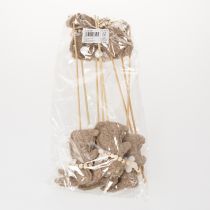 Artikel Decoratieve paashaasfiguur voor lenteversiering en seizoensaccenten, 42 cm, 8 stuks