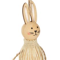 Artikel Paashaas decoratie hangende ornamenten voor feestelijke paasdecoratie 12 cm 4 stuks