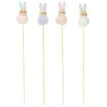 Artikel Pluche paashaasjes voor vrolijke paasvieringen, kamerdecoratie, 34 cm, 12 stuks