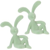 Artikel Decoratieve paashaasfiguur voor stijlvolle huisdecoratie en Pasen, 22 cm, 2 stuks