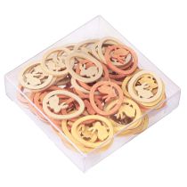 Artikel Paasdecoratie konijn in ei voor knutselen Verspreid decoratie hout 4cm 72 stuks