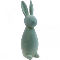 Artikel Decoratieve Paashaas Decoratieve Paashaas – 2e keus – Gevlokt Grijsgroen H47cm