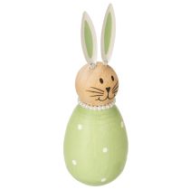 Artikel Decoratieve konijnenfiguurtjes in een eivorm voor een lenteachtige huisdecoratie, 12 cm, 3 stuks