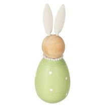 Artikel Decoratieve konijnenfiguurtjes in een eivorm voor een lenteachtige huisdecoratie, 12 cm, 3 stuks