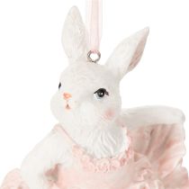 Artikel Ballerina konijntjes hangers, een blikvanger voor paastakken of kerstbomen, 12 cm, 2 stuks