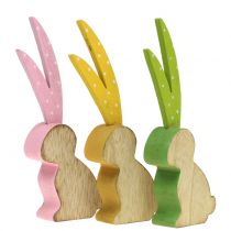 Artikel Deco figuur konijn lang oor 15cm 6st