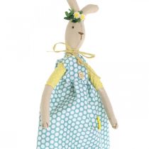 Gevuld konijntje voor Pasen, paashaas met kleren, konijntje meisje H43cm