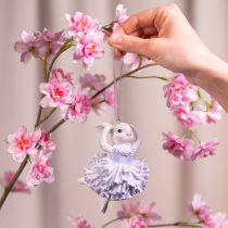 Artikel Ballerina konijntjes hangers, een blikvanger voor paastakken of kerstbomen, 12 cm, 2 stuks