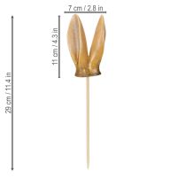 Artikel Tuinsteker met konijnenoren, lentefiguurtje voor tuin en paasdecoratie, 29 cm, 4 stuks