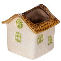 Artikel Keramische plantenbak in rustieke stijl voor een gezellige sfeer, 11 cm