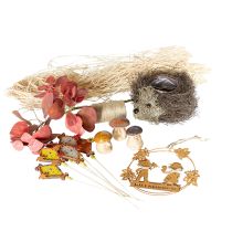 Artikel Herfstdecoratieset egel paddenstoelen draak – koop decoratiebox goedkoop