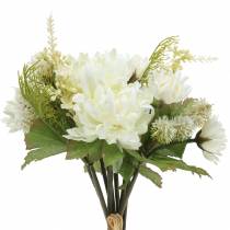 Chrysanthemum boeket mix wit 35cm