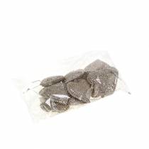 Artikel Glitterhart om champagne op te hangen 6cm x 6,5cm 12 st