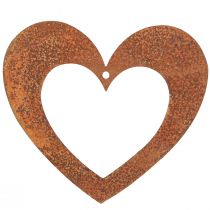 Artikel Hart roest decoratie hart metaal patina 15cm 6 st