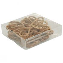 Artikel Hartdecoratie strooidecoratie harten houten tafeldecoratie goud 5cm 48 st