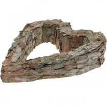Artikel Decoratief hart, open dennenschors, herfstdecoratie, grafdecoratie, tafeldecoratie, plantenset 30×24cm