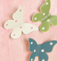 Artikel Decoratieve hartvormige hangers met vlinders voor lenteversiering, 10,5 cm, 3 stuks