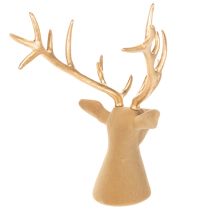 Artikel Decoratieve sculptuur van een hertenkop met groot gewei, 52 cm.