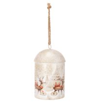 Artikel Bel met kerstmotief om op te hangen, 26 cm