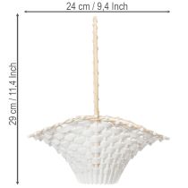 Artikel Bruidsbloemenmandje voor het bloemenmeisje 24 cm x 17 cm