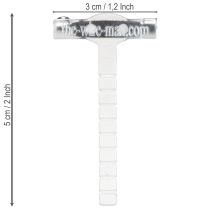 Artikel Bruiloft revers spelden transparant/zilver 5 cm 50 stuks