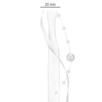 Artikel Trouwlint wit 20 mm 5 m