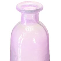 Artikel Hoge bloemenvaas paarse flessen decoratief glas Ø6,5cm H30cm