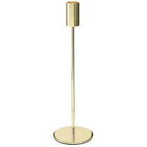 Artikel Hoge kaarsenhouder goudkleurige metalen kaarsenhouder 27,5 cm 4 stuks