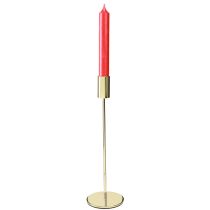 Artikel Hoge kaarsenhouder goudkleurige metalen kaarsenhouder 27,5 cm 4 stuks