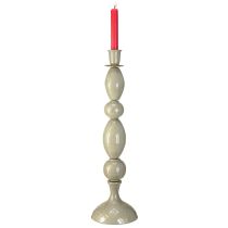 Artikel Hoge kaarsenhouder grijs goud metalen kaarsenhouder 51cm