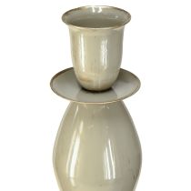 Artikel Hoge kaarsenhouder grijs goud metalen kaarsenhouder 51cm