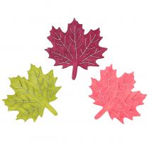 Artikel Esdoornbladhout voor het strooien diverse kleuren 4cm 72 st