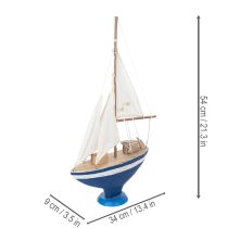 Artikel Zeilbootdecoratie voor een uniek karakter en maritieme charme in huis (54 cm).