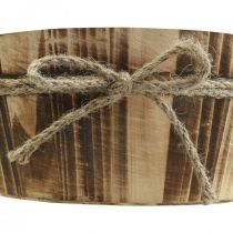 Artikel Houten deco schaal naturel hout Rustiek deco Ø22cm H10cm