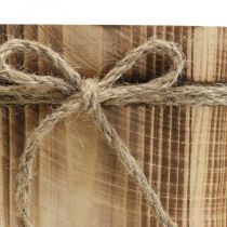 Artikel Houten decoratie Ovale decoratieve schaal hout Rustieke decoratie 23x13x10cm