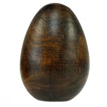 Houten eieren bruin mangohout Paaseieren van hout H9,5–10cm 2st