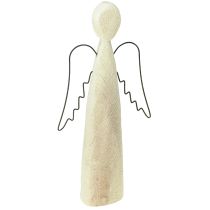 Artikel Houten engel natuurlijke beschermengel houten figuur modern H27,5cm