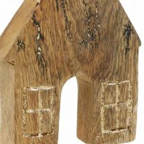 Artikel Houten huisdecoratie Kersthuis houten huisdecoratie houten standaard H15cm