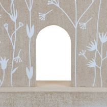 Artikel Houten huis decoratieve huistafelstandaard hout 28,5cm